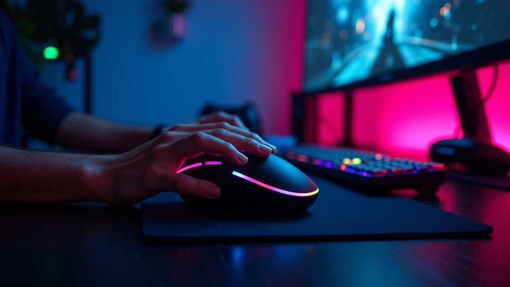 Accessories in use during gaming