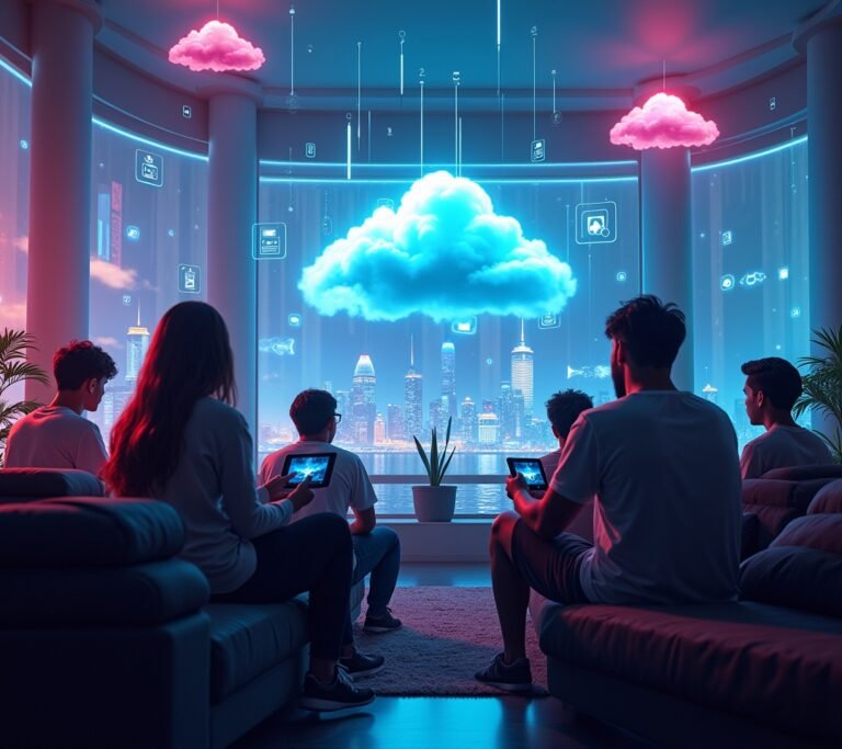 Cloud gaming on multiple devices