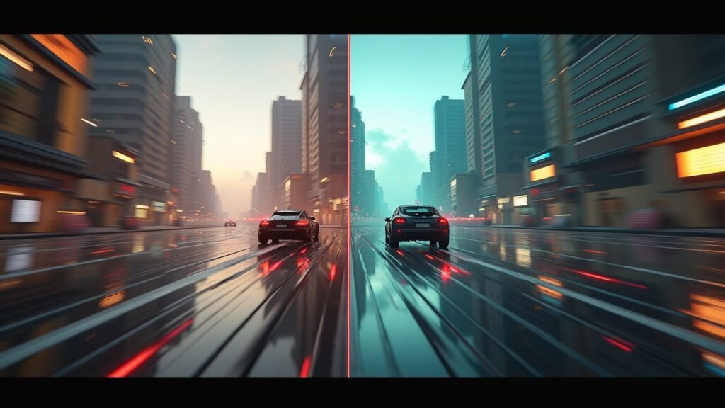 Before and after FPS comparison