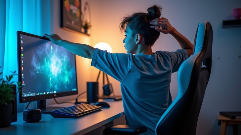 Stretching exercises for gamers