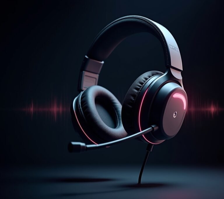 Premium gaming headset product shot