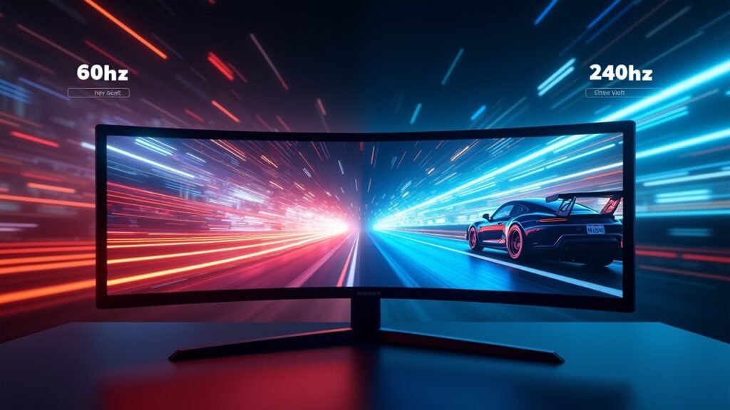 Refresh rate comparison demo