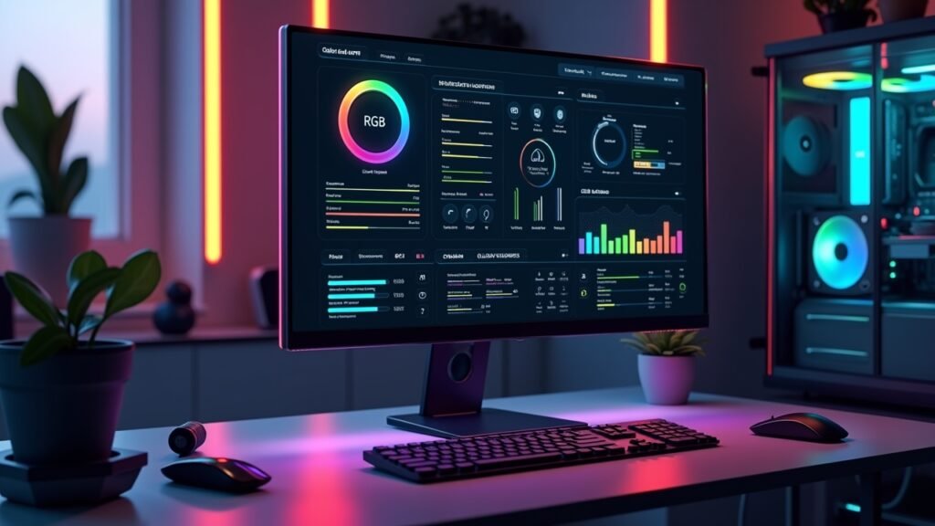 RGB software control panel