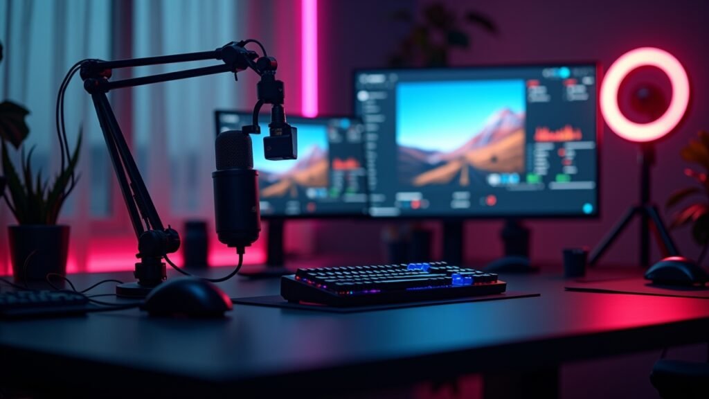 Streaming equipment layout