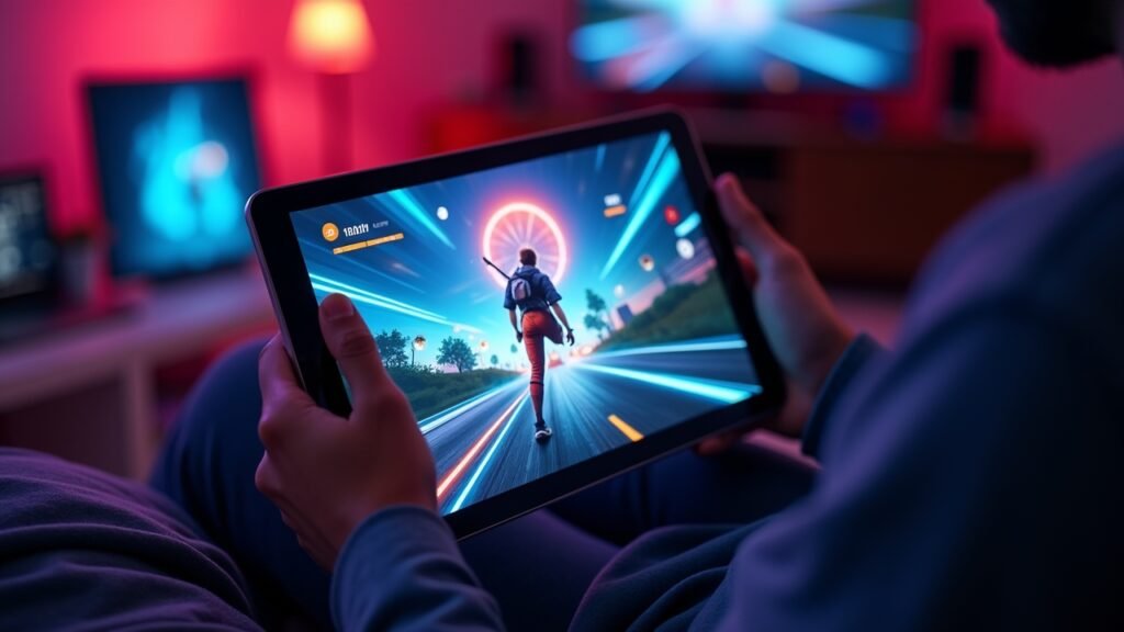 Streaming game on tablet