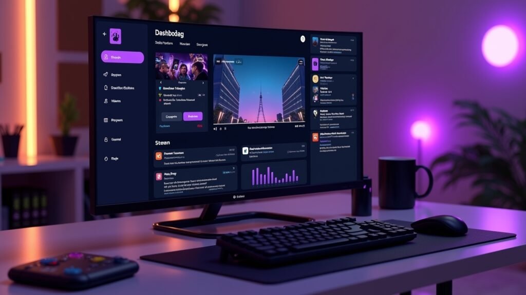 Twitch dashboard interface