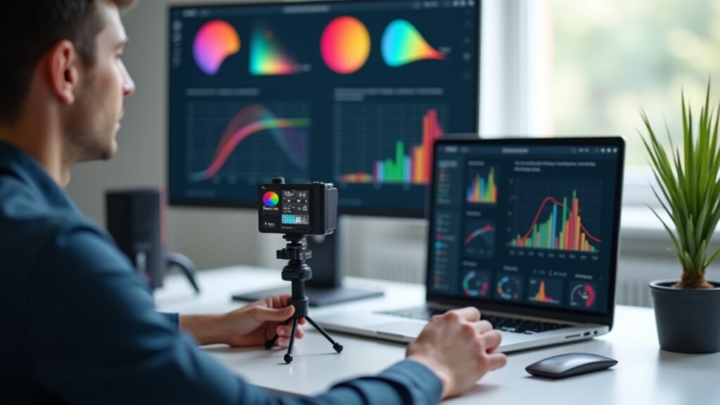Colorimeter device setup