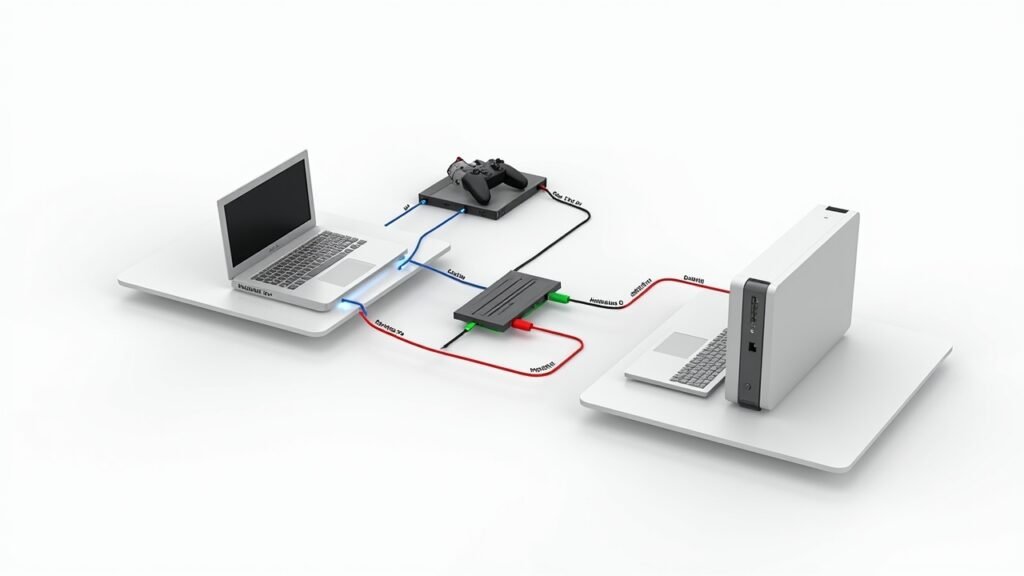 Capture card setup diagram