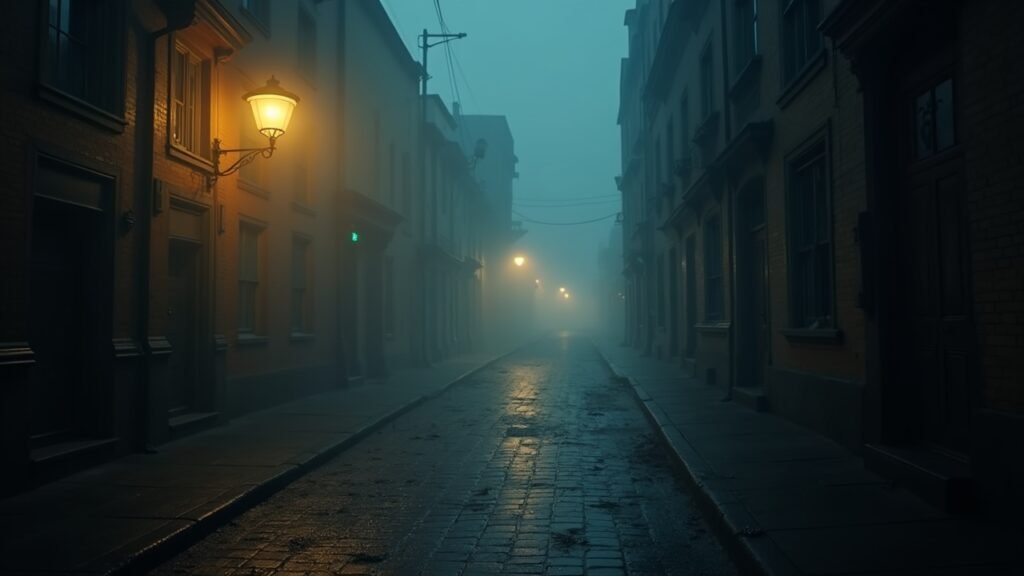 Dark atmospheric scene