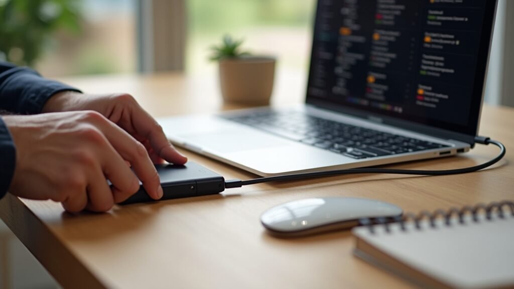 Installing external SSD