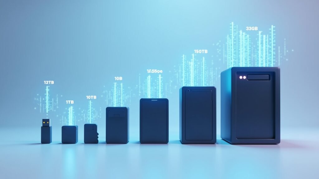 Storage capacity comparison