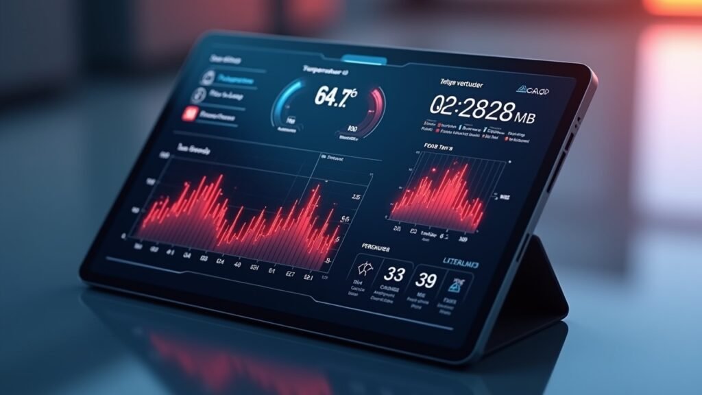 Temperature monitoring screen