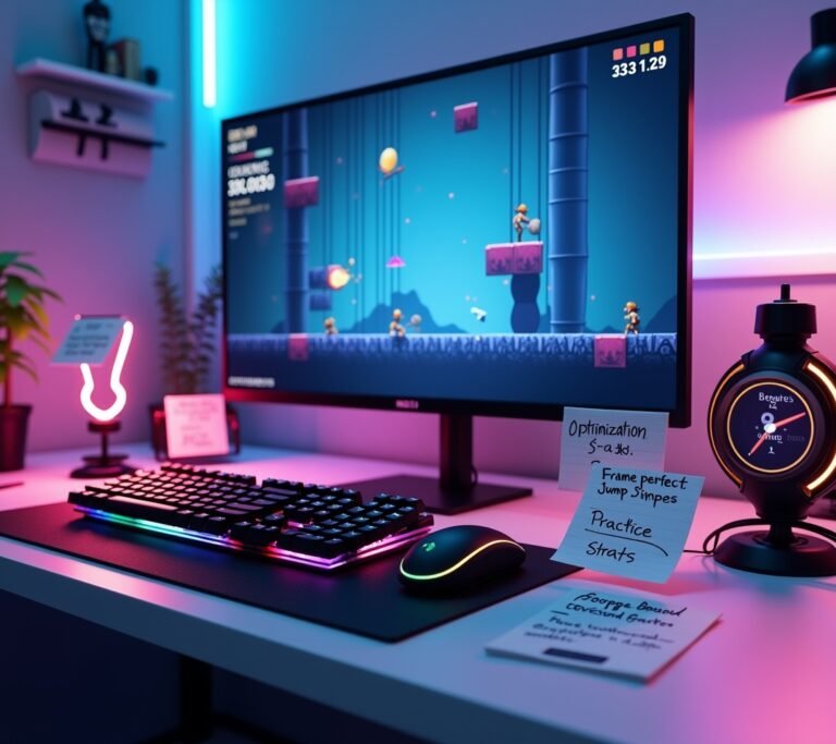 Speedrunner at setup